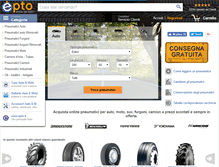 Tablet Screenshot of pneumatici.epto.it